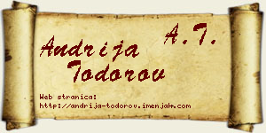 Andrija Todorov vizit kartica
